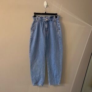 Light blue ZARA straight jeans 4